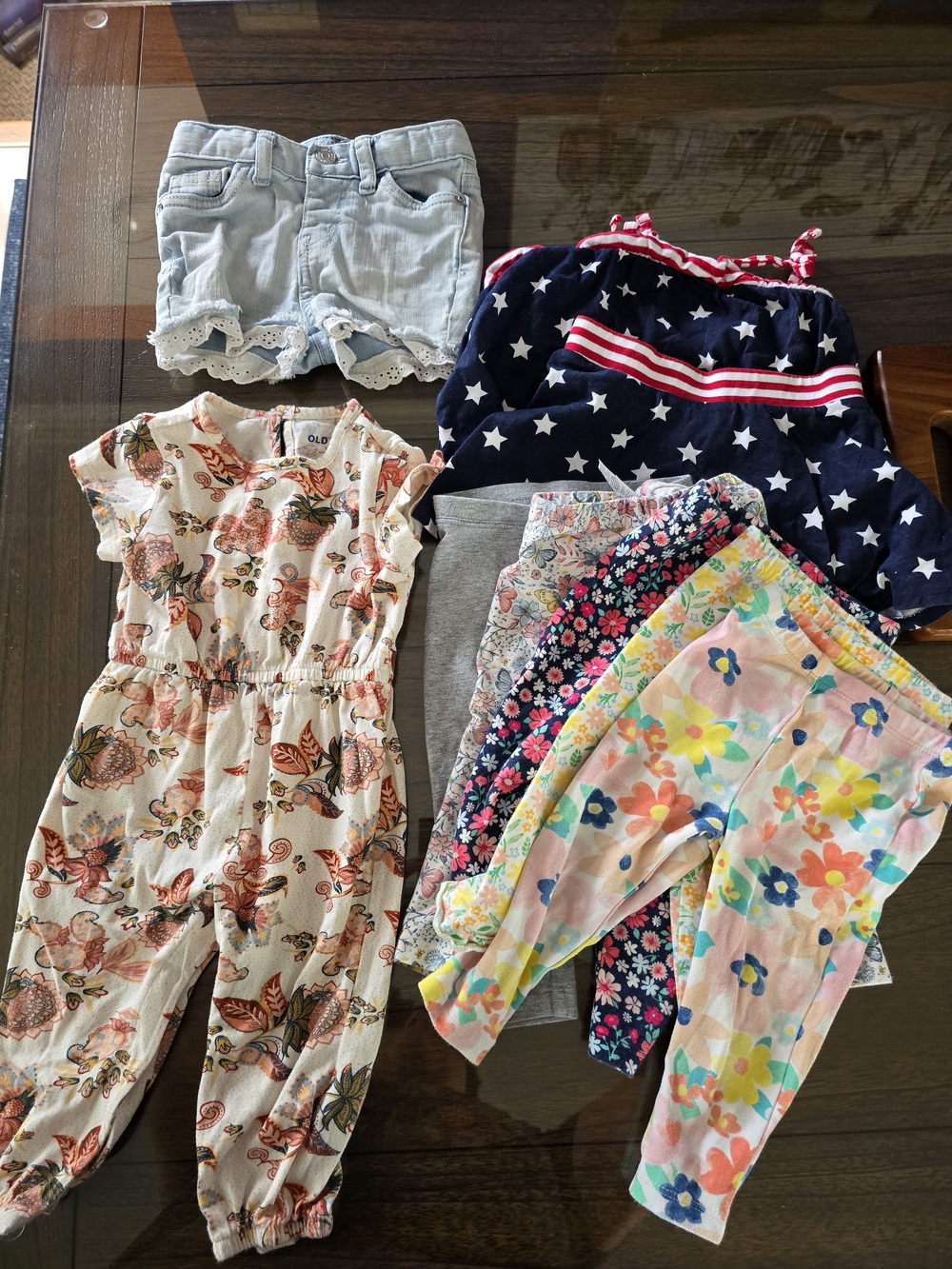 Carter's Floral Baby Shorts Bundle - Pink & Navy